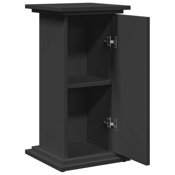 vidaXL Βάση Οθόνης με Αποθ. Μαύρο 31x30x60 εκ. Επεξεργασμένο Ξύλο