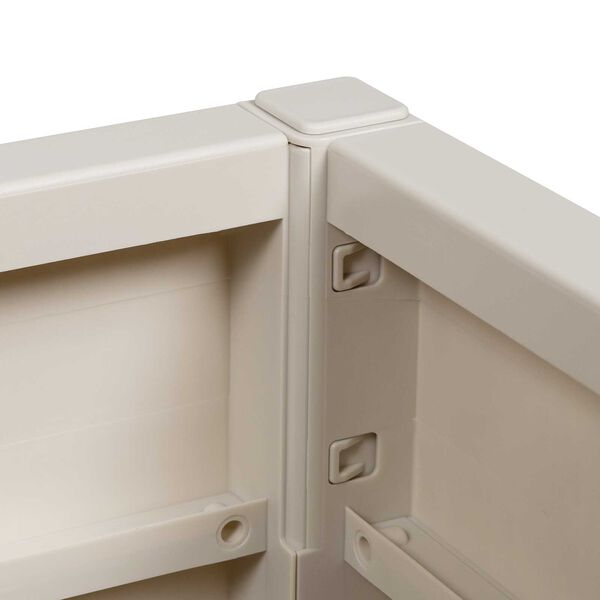 vidaXL Γλάστρα Κήπου Λευκή 36x36x35 εκ. PP