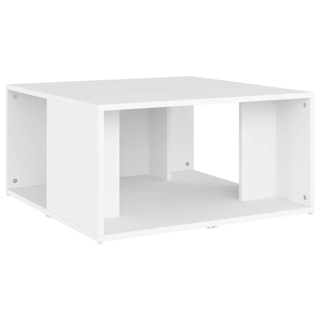 vidaXL Τραπεζάκια Σαλονιού 4 τεμ. Λευκά 33 x 33 x 33 εκ. Επεξ. Ξύλο