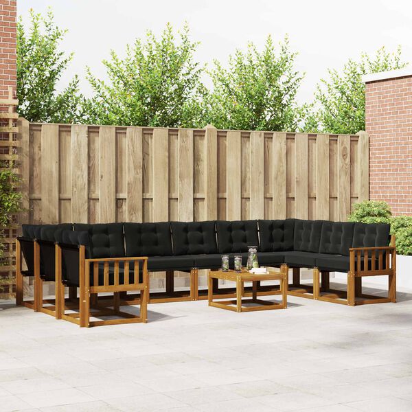 vidaXL &Sigma;&epsilon;&iota;&rho;ά &Kappa;&alpha;&nu;&alpha;&pi;έ &Epsilon;&xi;&omega;&tau;&epsilon;&rho;&iota;&kappa;&omicron;ύ &mu;&epsilon; &mu;&alpha;&xi;&iota;&lambda;ά&rho;&iota; 11 pcs &Phi;&upsilon;&sigma;&iota;&kappa;ό &kappa;&alpha;&iota; &Mu;&alpha;ύ&rho;&omicron;