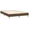 vidaXL Κρεβάτι Boxspring με Στρώμα Σκούρο Καφέ 140x200 εκ Υφασμάτινο