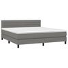 vidaXL &Kappa;&rho;&epsilon;&beta;ά&tau;&iota; Boxspring &mu;&epsilon; &Sigma;&tau;&rho;ώ&mu;&alpha; & LED &Sigma;&kappa;.&Gamma;&kappa;&rho;&iota; 160x200 &epsilon;&kappa; &Upsilon;&phi;&alpha;&sigma;&mu;ά&tau;&iota;&nu;&omicron;