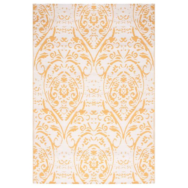 vidaXL Χαλί εξωτερικού χώρου ARAKIL Κίτρινο 140x200 cm PP