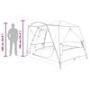 vidaXL Καταφύγιο Τέντας με στέγη Γκρι και Πορτοκαλί 333 x 317 x 194 εκ