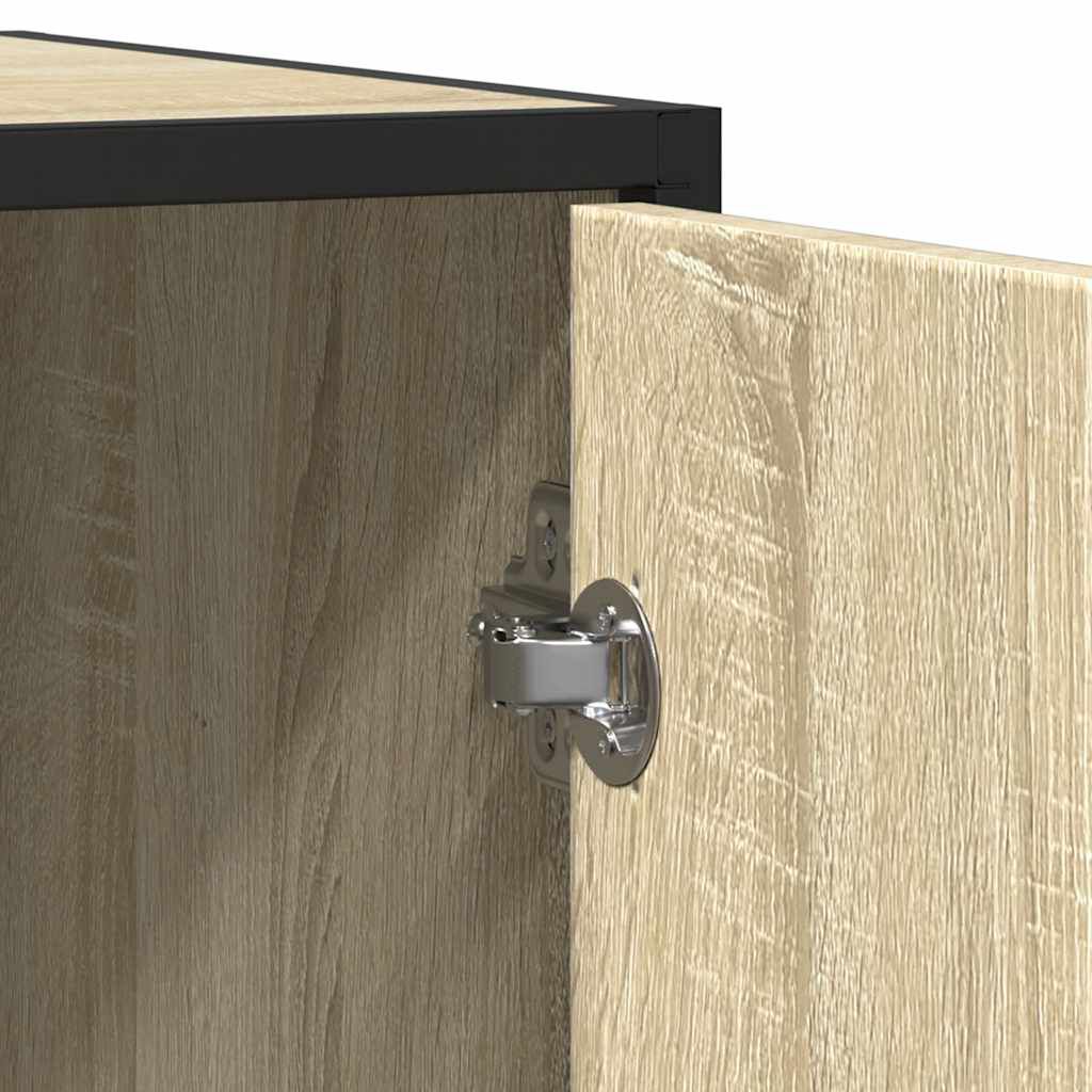 vidaXL Sideboard Sonoma Oak 92x35x76 cm Κατασκευασμένο ξύλο