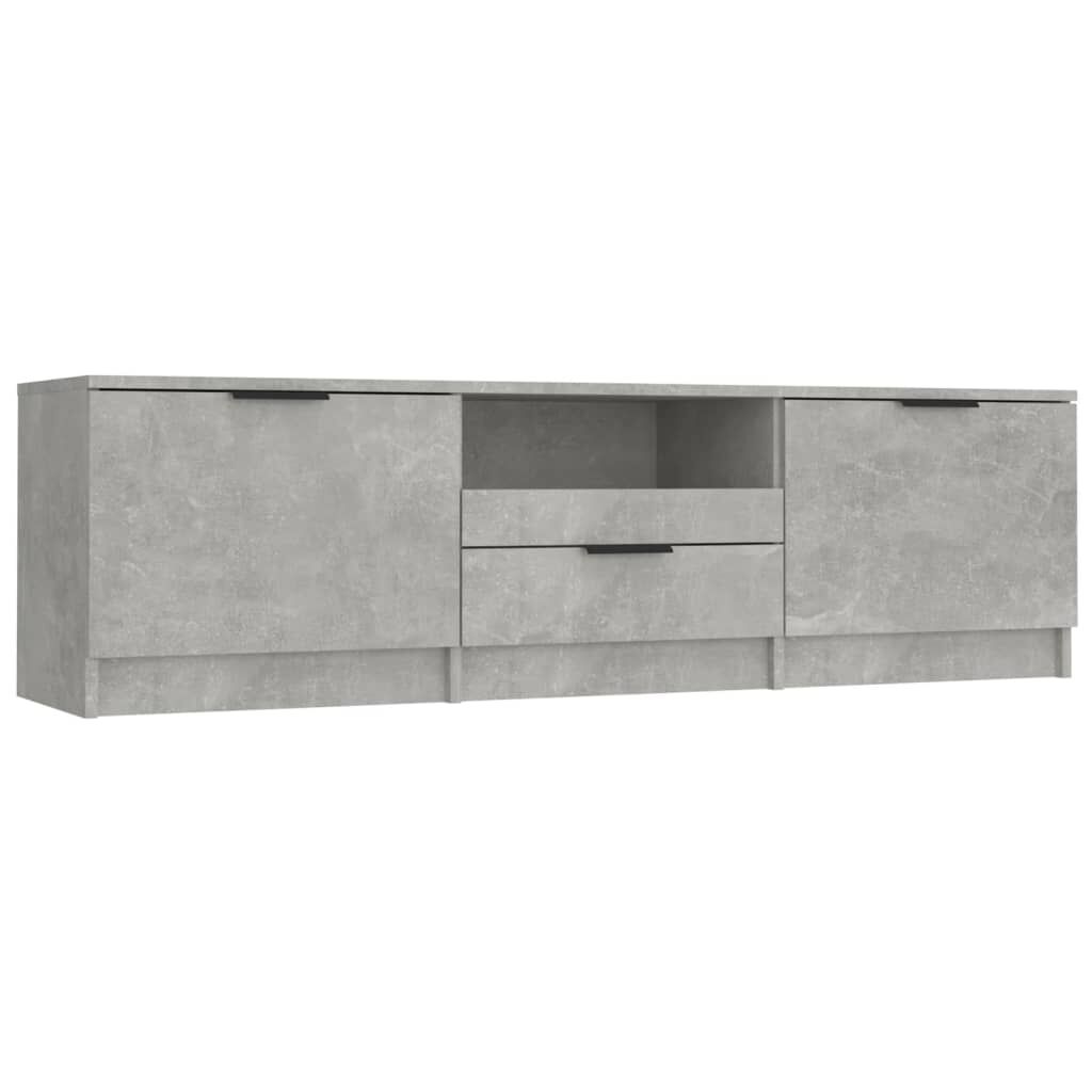 vidaXL Έπιπλο Τηλεόρασης Γκρι Σκυροδέματος 140x35x40 εκ. Επεξεργ. Ξύλο