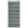 vidaXL Ζαρντινιέρα Υπερυψωμένη Γκρι 240x40x77 εκ. Γαλβανισμ. Χάλυβας