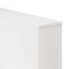 vidaXL Καναπές Κήπου Λευκό 134 x 60 x 62 cm Μασίφ ξύλο πεύκου
