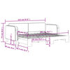 vidaXL Καναπές Κρεβάτι Συρόμενος Taupe 80 x 200 εκ. Υφασμάτινος