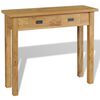 vidaXL Τραπέζι Κονσόλα 90 x 30 x 80 εκ. από Μασίφ Ξύλο Teak