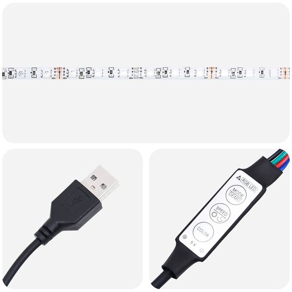 vidaXL Οθωμανικό κρεβάτι με στρώματα & LEDs Σκούρο μπλε Βελούδο