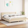 vidaXL &Kappa;&rho;&epsilon;&beta;ά&tau;&iota; Boxspring &mu;&epsilon; &Sigma;&tau;&rho;ώ&mu;&alpha; &Kappa;&rho;&epsilon;&mu; 180x200 &epsilon;&kappa;. &Upsilon;&phi;&alpha;&sigma;&mu;ά&tau;&iota;&nu;&omicron;