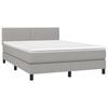 vidaXL &Kappa;&rho;&epsilon;&beta;ά&tau;&iota; Boxspring &mu;&epsilon; &Sigma;&tau;&rho;ώ&mu;&alpha; & LED &Alpha;&nu;.&Gamma;&kappa;&rho;&iota; 140x200 &epsilon;&kappa; &Upsilon;&phi;&alpha;&sigma;&mu;ά&tau;&iota;&nu;&omicron;