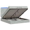 vidaXL &Kappa;&rho;&epsilon;&beta;ά&tau;&iota; Ottoman &mu;&epsilon; &Sigma;&tau;&rho;ώ&mu;&alpha; &kappa;&alpha;&iota; LED &Alpha;&nu;&omicron;&iota;&chi;&tau;ό &gamma;&kappa;&rho;&iota; 140 x 200 cm