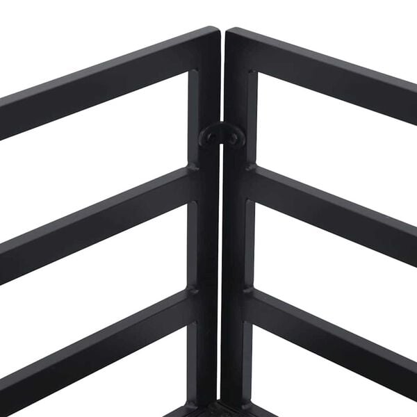 vidaXL Σετ Καναπέ Κήπου με μαξιλάρι 12 pcs Μαύρο Αλουμίνιο