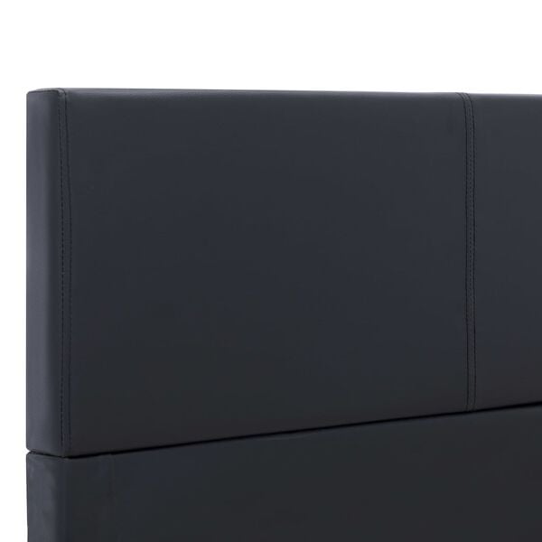 vidaXL Πλαίσιο Κρεβατιού Μαύρο 140 x 200 εκ. από Συνθετικό Δέρμα