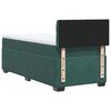 vidaXL Κρεβάτι Boxspring με Στρώμα Σκούρο Πράσινο 90x190 εκ. Βελούδινο