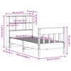 vidaXL Σκελετός Κρεβ. Χωρίς Στρώμα Καφέ Κεριού 90x200 εκ Μασίφ Πεύκο