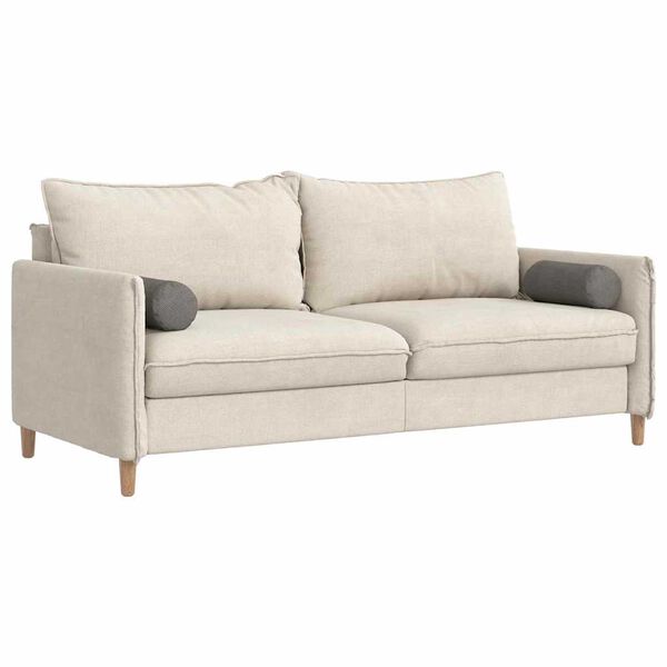 vidaXL Μαξιλάρια Στήριγμα 2 pcs Ανοιχτό γκρι Ø 15 x 40 εκ