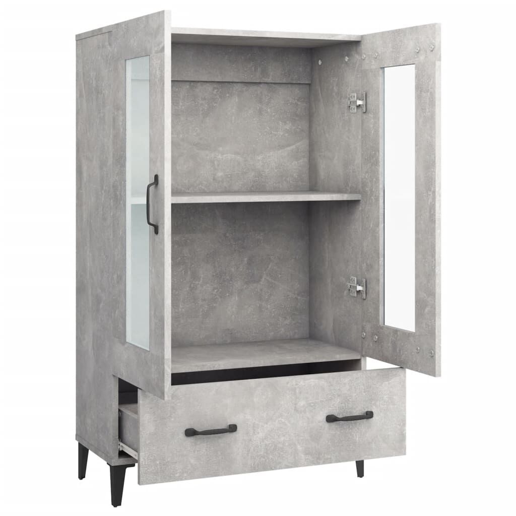 vidaXL Ντουλάπι Γκρι Σκυροδέματος 70x31x115 εκ. από Επεξεργασμένο Ξύλο