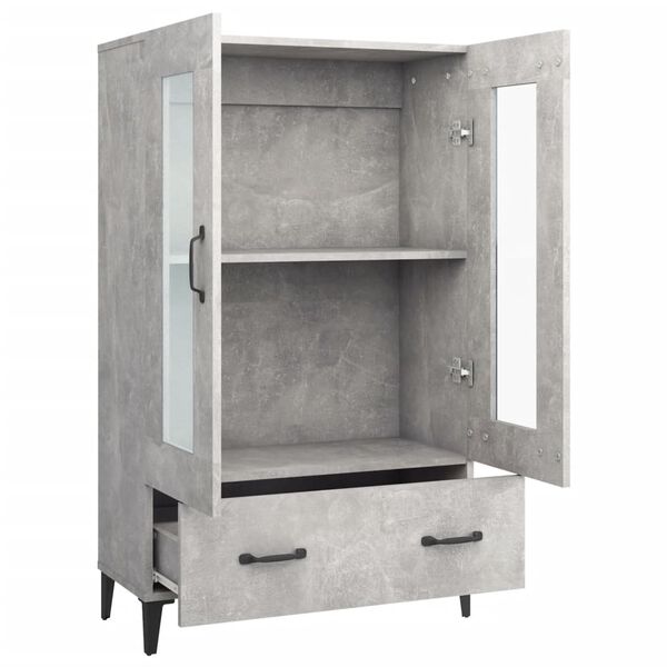 vidaXL Ντουλάπι Γκρι Σκυροδέματος 70x31x115 εκ. από Επεξεργασμένο Ξύλο