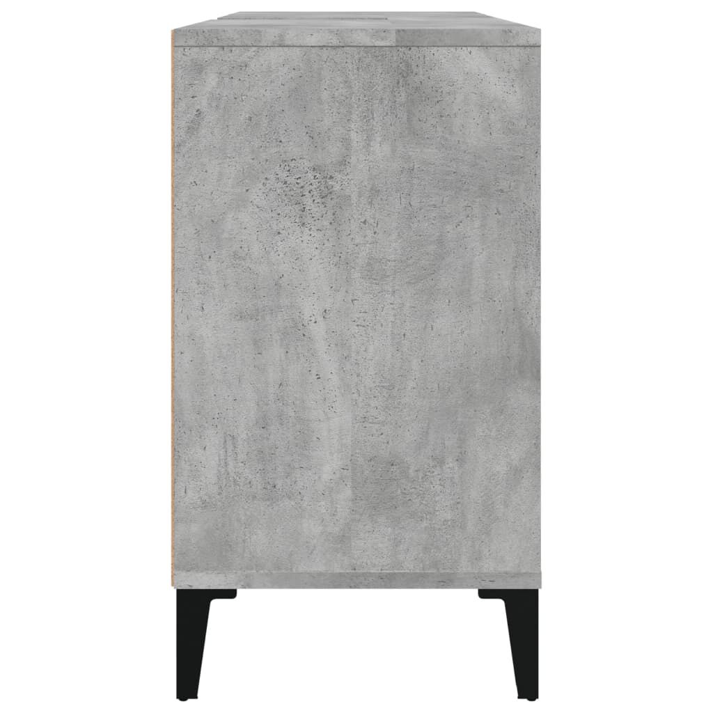 vidaXL Ντουλάπι Νιπτήρα Γκρι Σκυρ. 80 x 33 x 60 εκ. Επεξεργασμένο Ξύλο