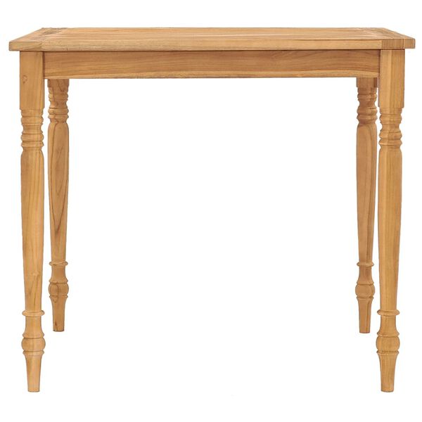 vidaXL Σετ Τραπεζαρίας Κήπου 3 Τεμ. από Μασίφ Ξύλο Teak με Μαξιλάρια