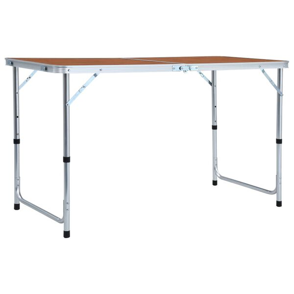 vidaXL Τραπέζι Κάμπινγκ Πτυσσόμενο 120 x 60 εκ. Αλουμινίου