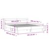 vidaXL Πλαίσιο Κρεβατιού με Κεφαλάρι/LED Λευκό 160x200 εκ.