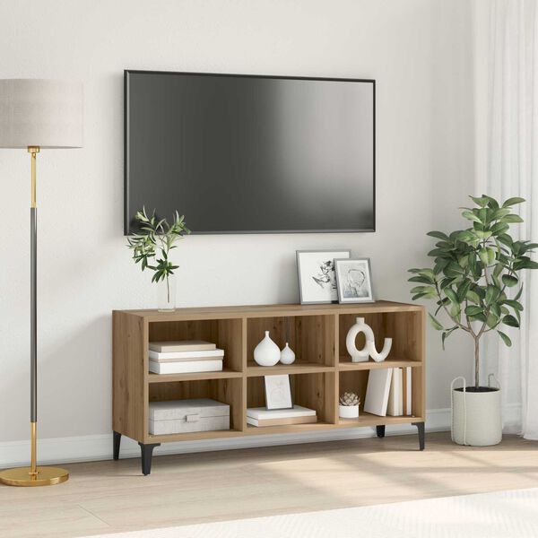 vidaXL Ντουλάπι TV Καφέ 69.5 x 30 x 50 εκ. Επεξεργασμένο ξύλο