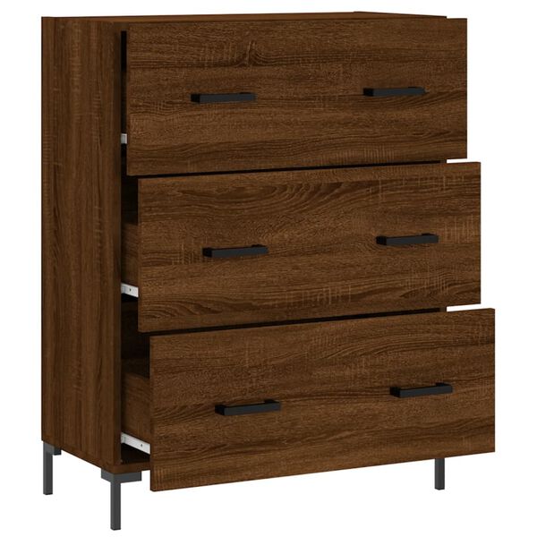 vidaXL Ντουλάπι Καφέ Δρυς 69,5 x 34 x 90 εκ. Επεξεργασμένο Ξύλο
