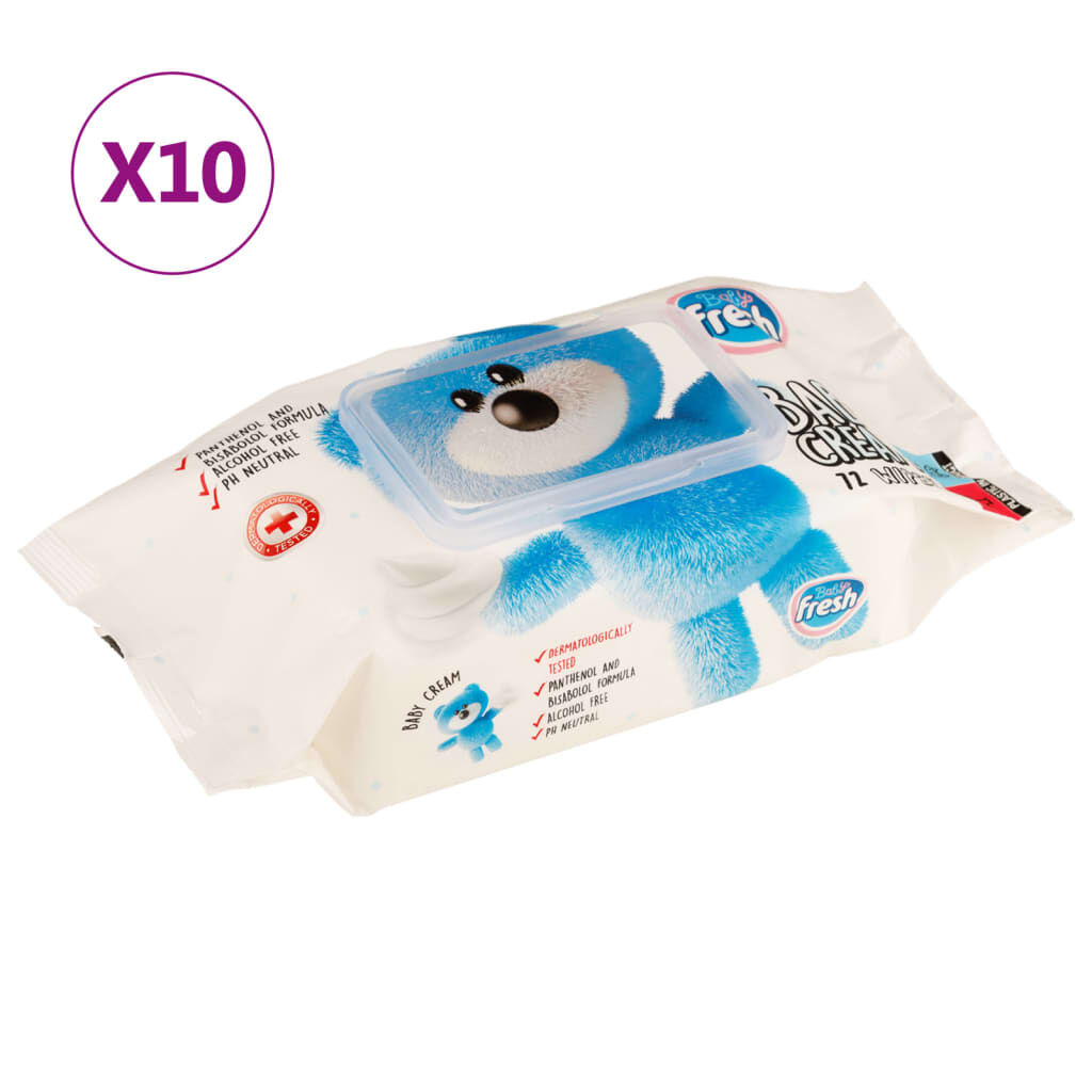 vidaXL Μωρομάντηλα 10 Πακέτα 720 Τεμάχια