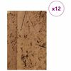 vidaXL Διακοσμητικά Πάνελ 12 pcs Παλαιό ξύλο 40 x 60 x 0.3 εκ.
