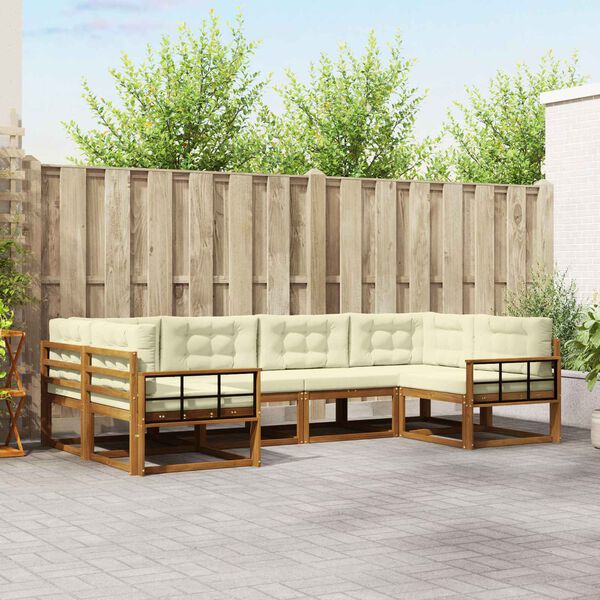 vidaXL &Sigma;&epsilon;&iota;&rho;ά &Kappa;&alpha;&nu;&alpha;&pi;έ &Epsilon;&xi;&omega;&tau;&epsilon;&rho;&iota;&kappa;&omicron;ύ &mu;&epsilon; &mu;&alpha;&xi;&iota;&lambda;ά&rho;&iota; 6 pcs &Phi;&upsilon;&sigma;&iota;&kappa;ό &kappa;&alpha;&iota; &Kappa;&rho;έ&mu;&alpha;