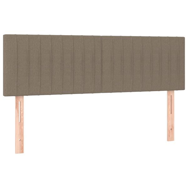 vidaXL Κεφαλάρια Κρεβατιού 2 τεμ. Taupe 72x5x78/88 εκ. Υφασμάτινα