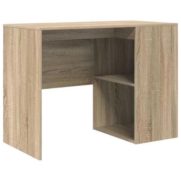 vidaXL Γραφείο με ράφι Sonoma Δρυς 102 x 50 x 75 εκ Επεξεργασμένο ξύλο