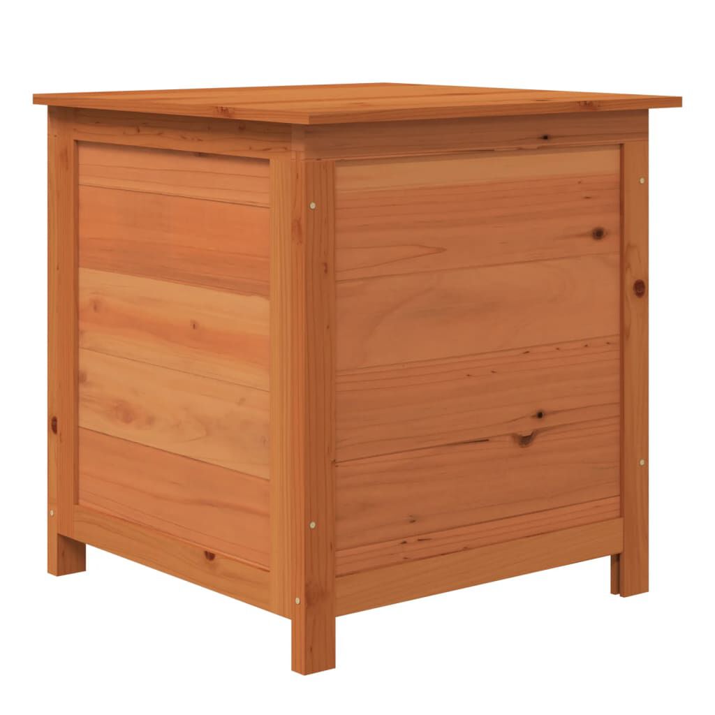 vidaXL Κουτί Μαξιλαριών Εξ. Χώρου Καφέ 50x50x56 εκ. Μασίφ Ξύλο Ελάτης