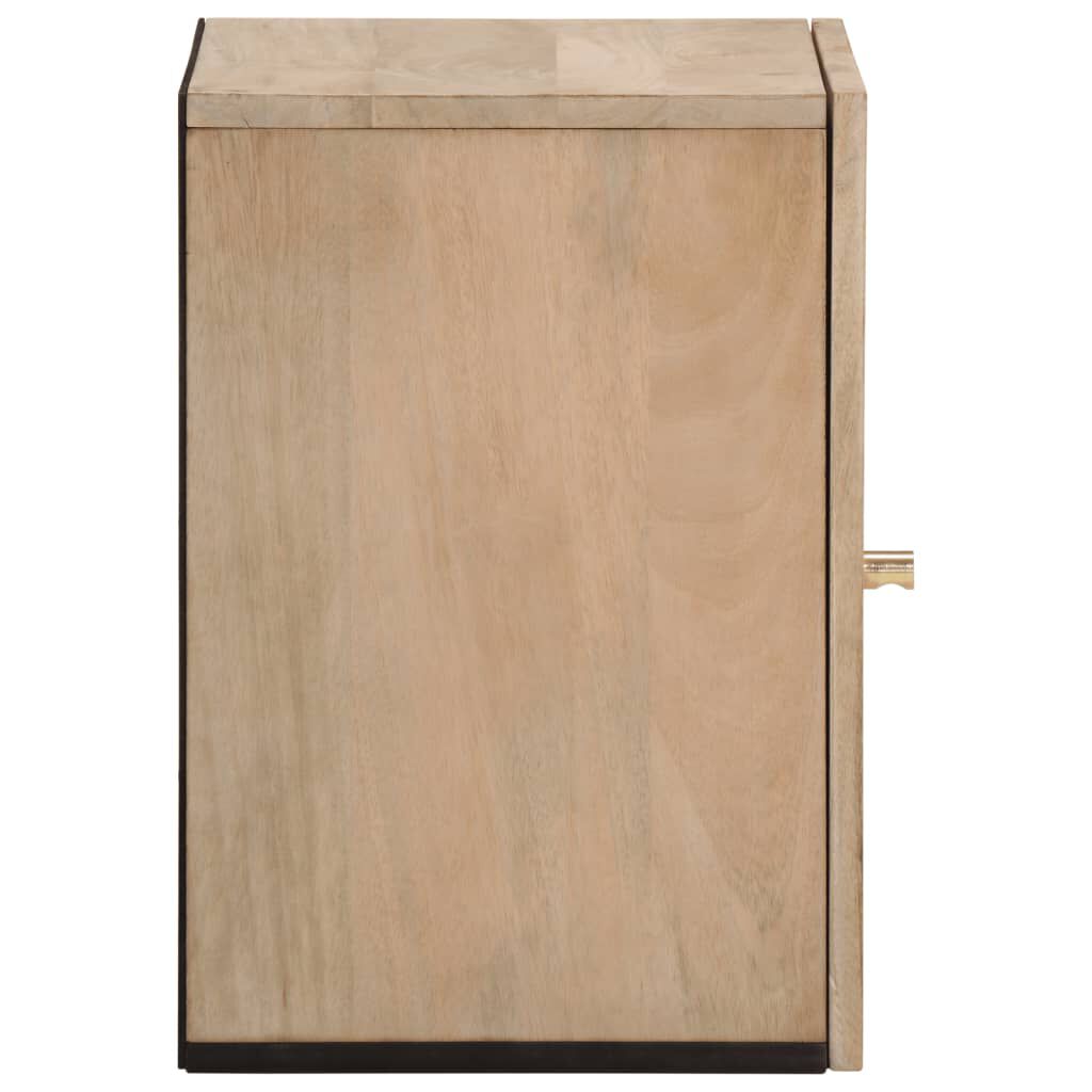 vidaXL Ντουλάπι Μπάνιου Επιτοίχιο 38x33x48 εκ. από Μασίφ Ξύλο Μάνγκο