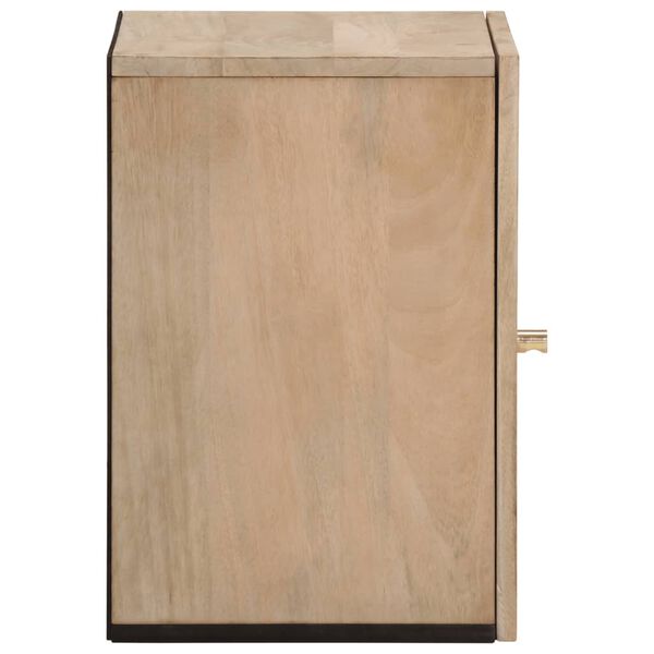 vidaXL Ντουλάπι Μπάνιου Επιτοίχιο 38x33x48 εκ. από Μασίφ Ξύλο Μάνγκο