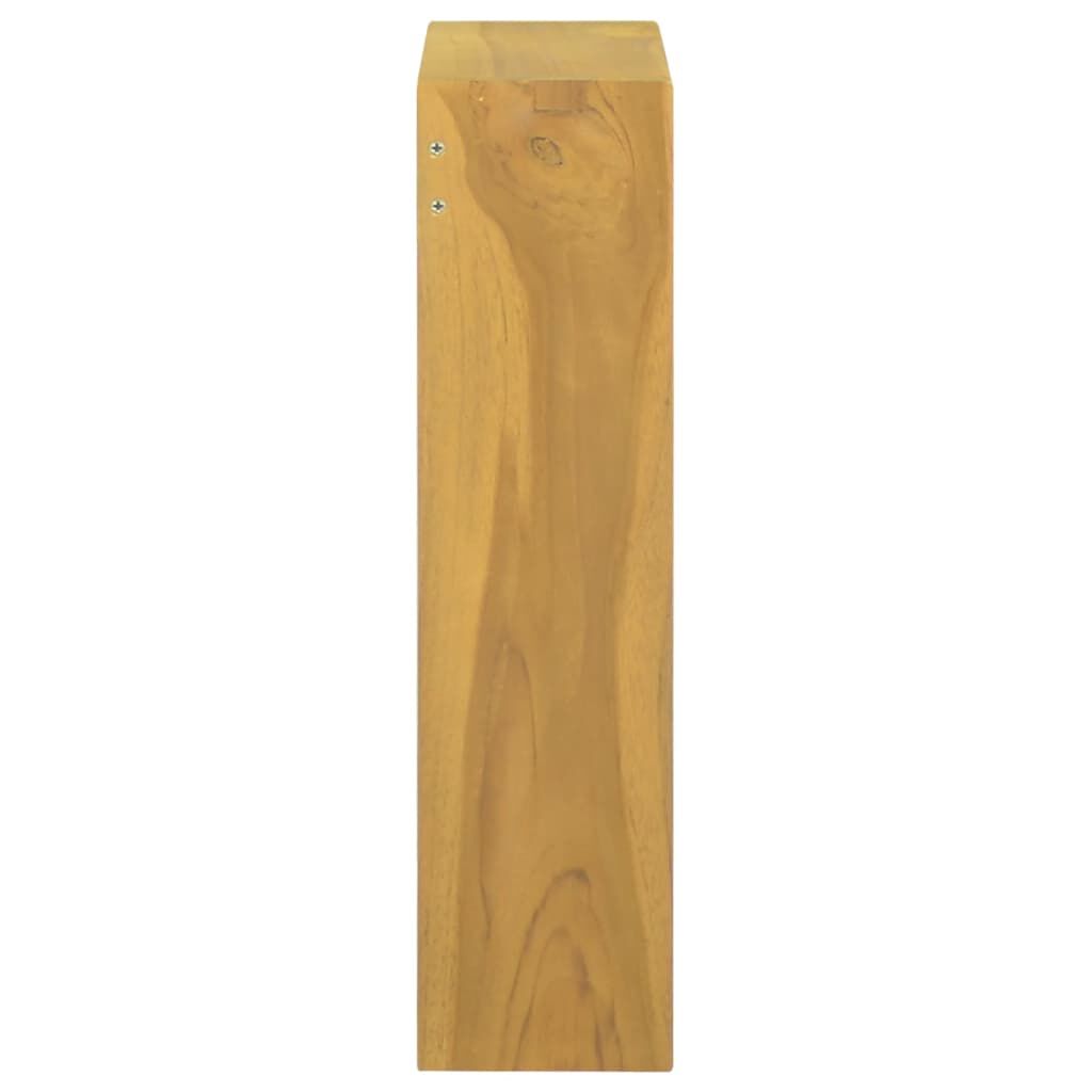 vidaXL Ντουλάπι Καθρέφτη 30 x 10 x 40 εκ. από Μασίφ Ξύλο Teak