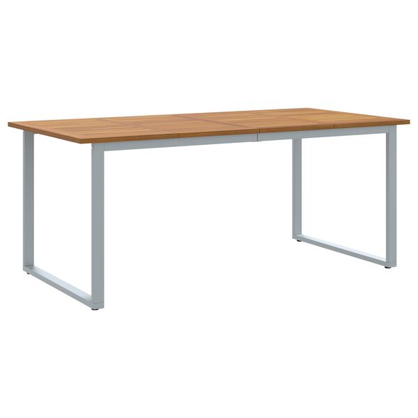 vidaXL Σέτ φαγητού για κήπο 5 pcs Γκρι και καφέ 180 x 90 x 75 cm