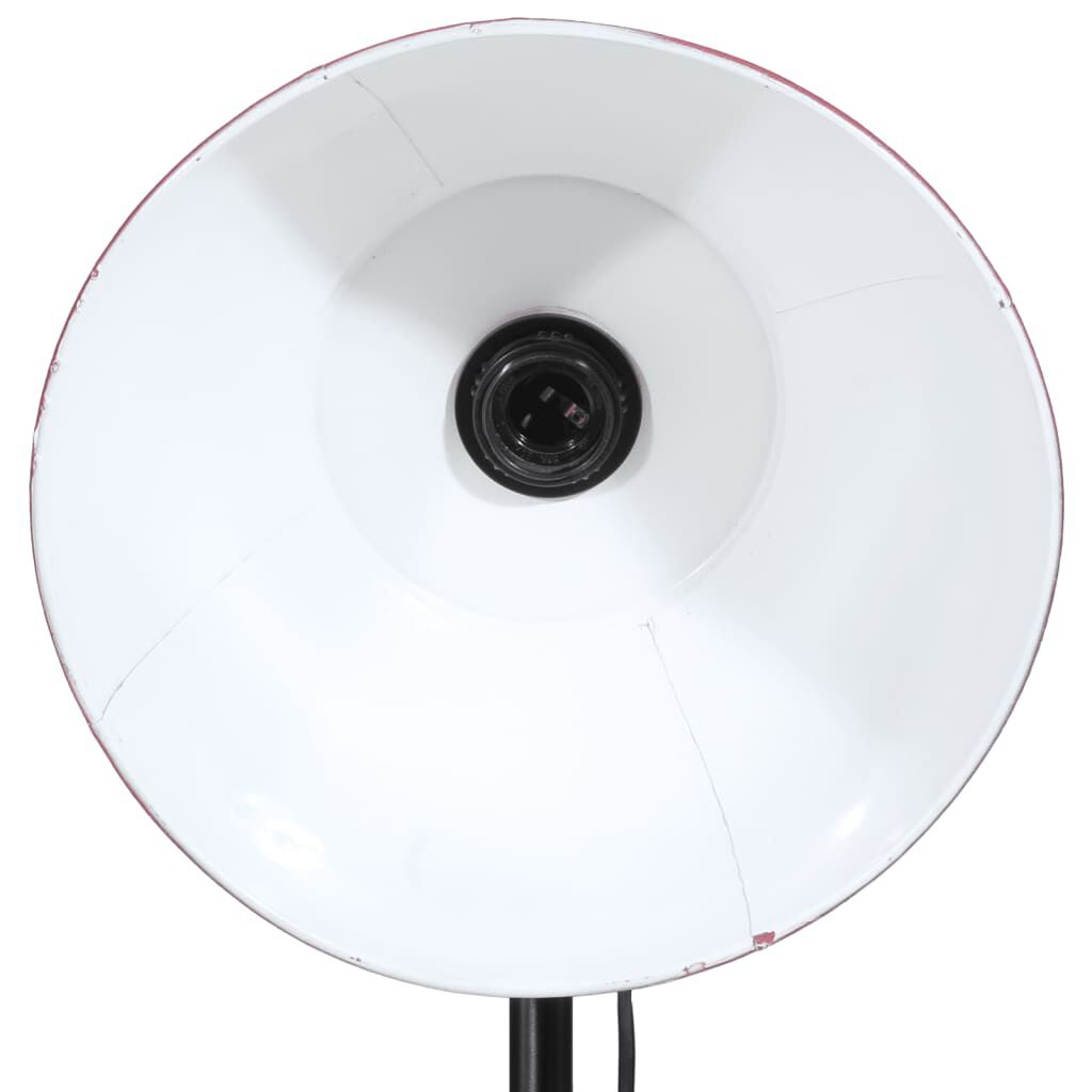 vidaXL Φωτιστικό Δαπέδου 25 W Αντικέ Κόκκινο 61x61x90/150 εκ. Ε27
