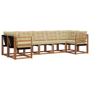 vidaXL &Sigma;&epsilon;&iota;&rho;ά &Kappa;&alpha;&nu;&alpha;&pi;έ &Epsilon;&xi;&omega;&tau;&epsilon;&rho;&iota;&kappa;&omicron;ύ &mu;&epsilon; &mu;&alpha;&xi;&iota;&lambda;ά&rho;&iota; 7 pcs &Phi;&upsilon;&sigma;&iota;&kappa;ό &kappa;&alpha;&iota; &Mu;&pi;&epsilon;&zeta;