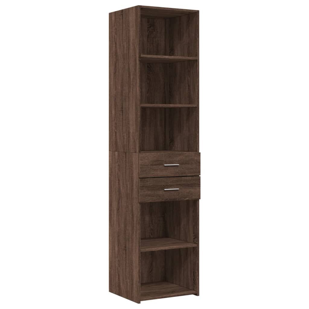 vidaXL Ντουλάπι Αποθήκευσης Στενό Δρυς 45x42,5x225 εκ. Επεξεργ. Ξύλο