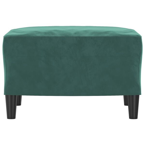 vidaXL Υποπόδιο Σκούρο Πράσινο 60 x 50x 41 εκ. Βελούδινο