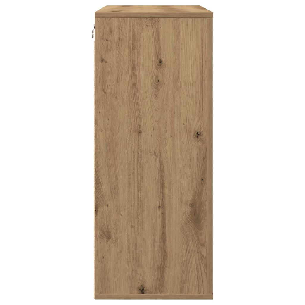 vidaXL Ντουλάπα Τοίχου Καλλιτεχνικού Δρυός 80x33x80 εκ. Μοριοσανίδα