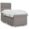 vidaXL &Kappa;&rho;&epsilon;&beta;ά&tau;&iota; Boxspring &mu;&epsilon; &Sigma;&tau;&rho;ώ&mu;&alpha; Taupe 90x200 &epsilon;&kappa;. &Upsilon;&phi;&alpha;&sigma;&mu;ά&tau;&iota;&nu;&omicron;