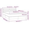 vidaXL &Kappa;&rho;&epsilon;&beta;ά&tau;&iota; Boxspring &mu;&epsilon; &Sigma;&tau;&rho;ώ&mu;&alpha; &Sigma;&kappa;&omicron;ύ&rho;&omicron; &Pi;&rho;ά&sigma;&iota;&nu;&omicron; 140x200&epsilon;&kappa;. &Beta;&epsilon;&lambda;&omicron;ύ&delta;&iota;&nu;&omicron;