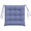 vidaXL Μαξιλάρια καθισμάτων 2 pcs Μπλε τζην 40 x 40 x 6 cm ύφασμα