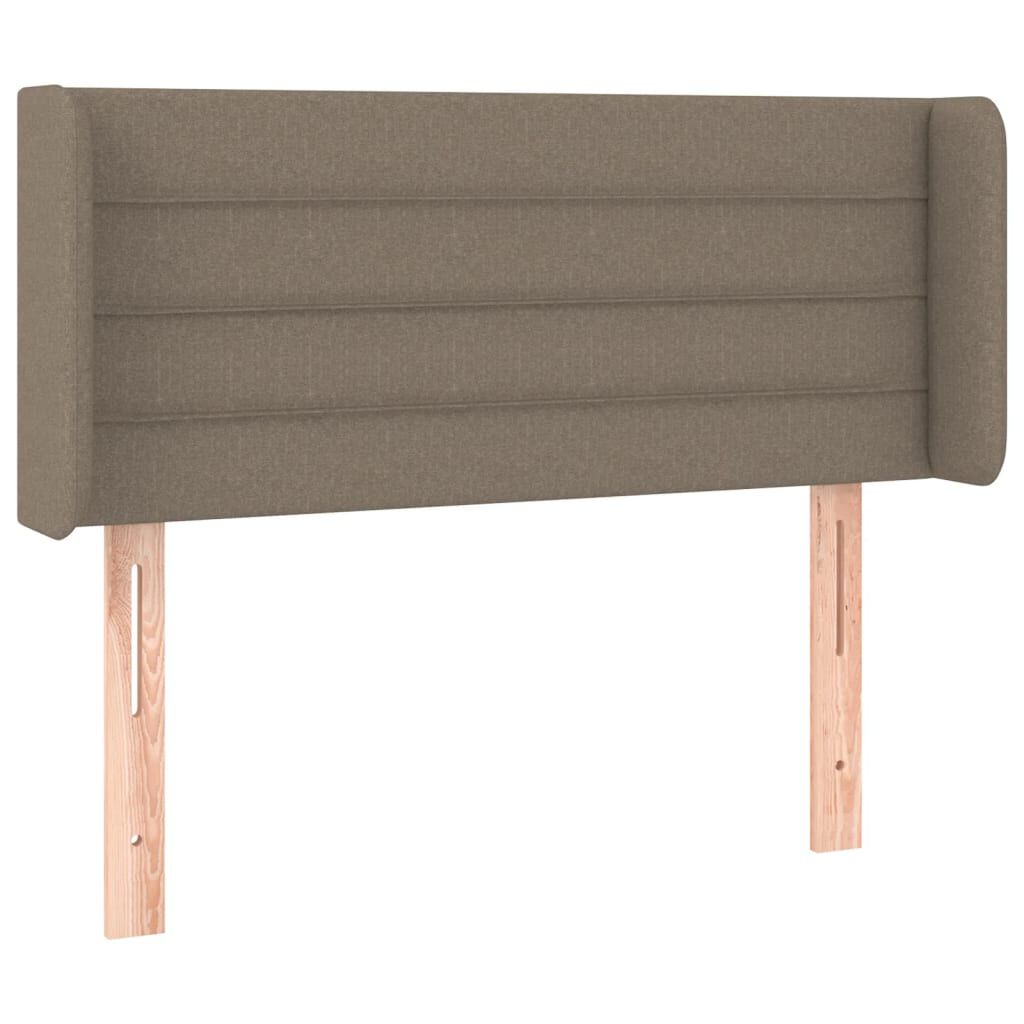 vidaXL Κεφαλάρι Κρεβατιού LED Taupe 83x16x78/88 εκ. Υφασμάτινο